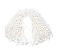 TOGEVAL Corde à Linge en Coton Tressé 4 Mm 60 M Corde Suspendre pour Mât de Drapeau Multifonction pour Camping Jardin et Usage Extérieur