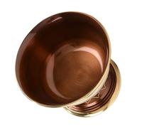 TOGEVAL Coupe D'offrande Bouddhiste en Cuivre Spécial Petit Format, Bol à Eau Bénite Poli Finition Lisse, Récipient pour Offrandes Rituelles, Usage Domestique et Temple, Bol à Fumigation