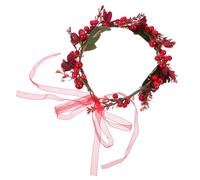 TOGEVAL Couronne de Noël Simple et Élégant Orné de Baies Accessoire de Coiffure Délicat pour Fêtes