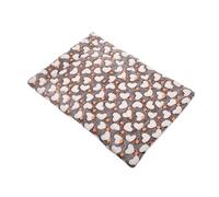 TOGEVAL Coussin de Sommeil pour Animaux Matelas Doux et Chaud pour Chien et Chat Tapis Portable et Déhoussable Confortable pour Hivernal Couleur Marron