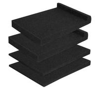 TOGEVAL Coussinets Portables Anti-vibrations en Mousse de Polyuréthane Noir pour Isolation Acoustique, Pack de 2 Pièces Adaptés pour Bureaux et Véhicules Adaptés pour Bureaux et Véhicules