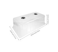 TOGEVAL Couvercle de Transparent Plastique Épais pour Plants de Culture Ventilé pour Jardin Extérieur Propagation et Protection des Plantes