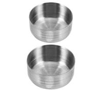 TOGEVAL Couvercles de remplacement pour shaker en acier inoxydable lot de 2 avec design épuré adaptés aux salons de thé et tasses shaker