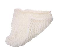 TOGEVAL Couverture Maille Douce pour Né Couverture Demmaillotage Blanche Polyvalente pour Photo Garçon Fille Accessoire Photo Confortable et