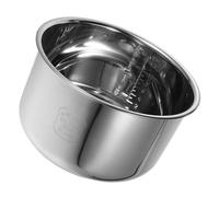 TOGEVAL Cuve Argenté Riz Acier en 5l de Inoxydable Intérieure Cuiseur | Remplacement pour Cuiseur à Riz, Échelle Intégrée, Usage Polyvalent pour Préparation de Plats Variés