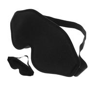 TOGEVAL de Nuit Mousse à Mémoire de Forme Ultra Doux et Cache Yeux Occultant Confortable pour Sommeil Réveil et Sieste Noir