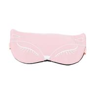 TOGEVAL de Sommeil Occultant Ajustable Patch Yeux Brodé Renard Compresses Froides et Chaudes pour Détente et Sommeil Réparateur Léger et Couleur Rose