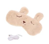 TOGEVAL de Sommeil USB Chauffant à Vapeur Compresses Chaudes pour Yeux Yeux Doux et Protecteur Recharge par USB pour Voyage et Détente Nocturne