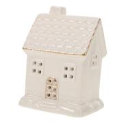 TOGEVAL Décoration de Noël Céramique avec Lumière LED Maison Miniature pour Table Village Festif Lumineux pour Intérieur Ornement de Ferme Ambiance Hivernale