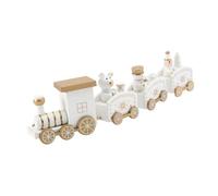 TOGEVAL Décoration Gâteau Noël Train Blanc Ornement Créatif pour Fête Anniversaire et Décoration Intérieure Accessoire Décoratif Polyvalent pour Dessert et Bureau
