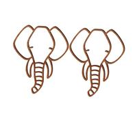 TOGEVAL Décoration Murale Animaux En Bois Sculpté 3d, Panneaux Muraux En Tilleul Naturel, Motifs Animaux Creux, Pour Chambre D’garçon Et Filles Et Salle De Jeux, Lot De 2 Pièces