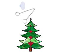 TOGEVAL Décoration Sapin de Noël Suspendue Ornement Créatif Accessoire et Sécurisé pour Porte Fenêtre et Mur Ambiance Festive Intérieure et Extérieure