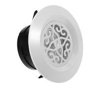 TOGEVAL Diffuseur Électrique Rond en Plastique Blanc pour Bouche D'aération du Climatiseur, Ventilation Murale Installation Pratique, pour Camping et Appartement