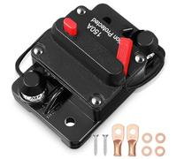 TOGEVAL Disjoncteur 150A à Réarmement Manuel pour Circuits Cc Disjoncteur Automobile et Marin Étanche Kit de Fixation Protection Surcharge Usage Polyvalent Voiture et Bateau