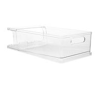 TOGEVAL Distributeur de boissons pour réfrigérateur organisateur de canettes de soda à enroulement automatique boîte de rangement facile à trouver