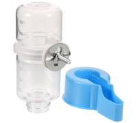 TOGEVAL Distributeur d'eau Automatique pour Perroquet 250 ML en Plastique Bleu, Abreuvoir Léger et Solide pour Cage d'oiseaux, Accessoire Essentiel pour L'hydratation Saine des Perruches