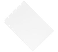 TOGEVAL Diviseur de Classeur PVC Transparent Séparateurs de Cahier Détachables avec Onglets Écrits pour Organisation de Documents Présentations et Rapports