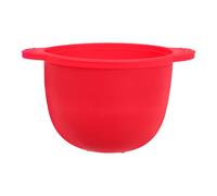 TOGEVAL Doublure en Silicone Pliable pour Pot à Cire 300 Ml Rouge Récipient Anti-Brûlure pour Chauffe-Cire Épilation Bol Multifonction pour Masque Facial Accessoire Portable et Solide