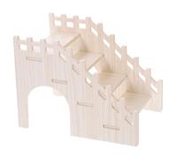 TOGEVAL Échelle Bois pour Hamster et Petits Animaux Escalade Sécurisé Surface Douce sans Éclats Adapté Cage Hamster Gerbille Souris et Chinchilla Accessoire Multifonction pour Habitat