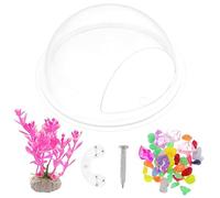 TOGEVAL Élégant Aquarium Mural en Acrylique De 17 Cm À Suspendre Peu Encombrant Décoration Daquarium pour La Maison Couleur Aléatoire des Plantes Aquatiques