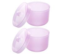 TOGEVAL Ensemble 2 Pièces Boîte de Trempage et Récipient Violet Haute Température pour Manucure et Pédicure en Salon de Beauté