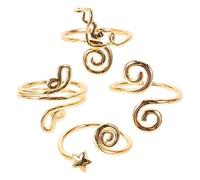 TOGEVAL Ensemble de 4 Bagues D’Orteils Ajustables Ouvertes en Zircon Doré pour Femmes Bijou D’Été Plage Collection de Bagues pour Gros Orteils Style Élégant et Confortable