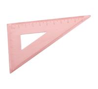 TOGEVAL Équerre Triangulaire en Cuivre Massif 20 CM Règle de Mesure Graduée en Métal pour Étudiants et Professionnels Outil de Dessin Précis et Stable pour Travaux D’Encadrement et