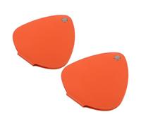 TOGEVAL Étui Porte-médiators Orange Lot de 2, Pochette Compacte pour Rangement Médiators de Guitare et Basse, Paquet de Rangement Pratique pour Concerts et Répétitions, Accessoire