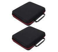 TOGEVAL Étui Rigide de Transport pour 2 Microphones sans Fil Coque EVA Antichoc 29X26X7 CM Paquet de Rangement Portable pour Microphones D’Extérieur Accessoire Pratique pour Concerts