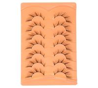 TOGEVAL Faux Cils Œil de Renard 7 Paires Cils Fins et Vaporeux en Fibres Synthétiques Effet Naturel Allongeant Maquillage Quotidien et Spectacle Regard Élégant et Sophistiqué