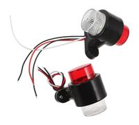 TOGEVAL Feux de Signalisation Bicolores pour Remorque et Camion, 12-24v, Ronds, Étanches et Résistants, Kit 1 Paire avec Fixation par Vis, pour Sécurité Nocturne et Usage Routier