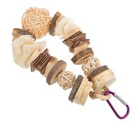 TOGEVAL Ficelle De Suspension en Bois Cobaye Jouets De Lapin Suspendus Grinçant Chiot Nourriture pour Cochon d'Inde Literie pour Hamsters Animaux De Compagnie Cage à Hamsters Mâche Rotin
