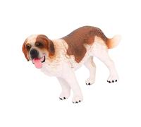 TOGEVAL Figurine Chien Saint-Bernard Plastique Réaliste Ornement Décoratif de Bureau Imitation Éducatif pour Garçon Fille Modèle Solide et Détail Fignolé