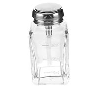 TOGEVAL Flacon Pompe Verre Transparent Bouteille Vide Pour Dissolvant Et Vernis à Ongles Easy to Use Pump Design