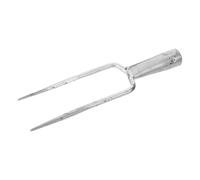 TOGEVAL Fourche de Labour en Acier à Deux Dents pour ameublir et cultiver Le Sol, Outil à Main pour Le Jardinage en extérieur et l’Entretien Professionnel des sols
