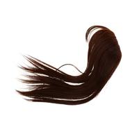 TOGEVAL Frange à Clipser Pour Femmes Postiche Cheveux Naturels Foncé Extension Capillaire Sans Couture Pour Cheveux Clairsemés