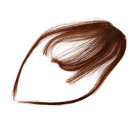 TOGEVAL Frange Clip Naturelle à Clipser Fausse Frange Air Fine et Légère Extensions Cheveux à Pose Facile Adaptée à Toutes Formes de Visage Couleur Châtain