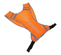 TOGEVAL Gilet Réfléchissant Orange Haute Visibilité Flèche Directionnelle, Taille Unique, Tissu Respirant à Séchage Rapide, pour Course Nocturne, Cyclisme et Sports de Plein Air
