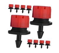 TOGEVAL Goutteurs D'arrosage Réglables pour Système Goutte à Goutte Jardin, Lot de 150 Pièces Rouge, Débit Ajustable, Micro-arroseurs Anti-bouchage, Irrigation Précise Fleurs Et Potager