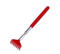 TOGEVAL Gratte-dos Extensible Acier Inoxydable Sections Grattoir Télescopique pour Soulager Démangeaisons Massage Du Dos sans Aide Manche Rétractable Rouge