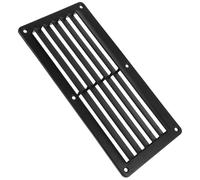 TOGEVAL Grille de Ventilation Rectangulaire en ABS Noir pour Camping-Car Sortie d'air Réglable à pour Toit et Plafond, Ventilation et Solide