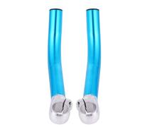 TOGEVAL Guidon de Vélo en Aluminium Bleu Guidon de Cyclisme Antidérapant Accessoire Vtt Confortable pour Contrôle 1 Pièce Adapté au Cyclisme Tout-Terrain Route