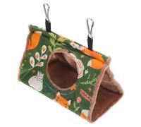 TOGEVAL Hamac Nid Oiseau Chaud Hiver pour Perruche et Perroquet Lit Suspendu Coton avec Crochets pour Volière Nid Douillet et Balancoire pour Oiseaux Moyens pour Détente et Jeu