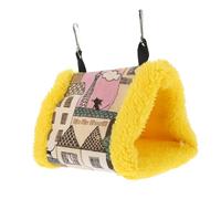TOGEVAL Hamac pour Oiseaux Triangles Nid Douillet Suspendu pour Perroquets Hamac Chauffant Et Résistant Accessoire pour Cage à Oiseaux Modèle Couleur
