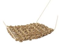 TOGEVAL Hamac Suspendu pour Petits Reptiles Fibres Naturelles Lit de Jeu et Repos pour Lézards Iguanes Geckos et Crabes Support et Facile à Installer