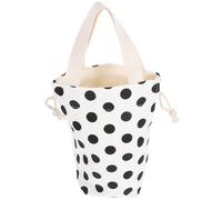 TOGEVAL Housse Isotherme en Toile Cordon pour Bouteille d'eau Manchon Anti-Brûlure Portable à Pois Protection Légère pour Tasse à Café et Thé - Accessoire Pratique pour Sport et Plein