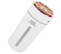 TOGEVAL Humidificateur USB Mini Portable Rafraîchisseur Air Silencieux avec Support Intégré et Veilleuse Adapté Maison Bureau Voiture Blanc Élégant