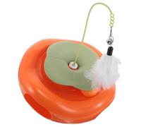 TOGEVAL Interactif pour Chats D’Intérieur avec Circuit Rotatif et Plumeau Tournant Puzzle Stimulant L’Esprit Distributeur de Friandises Jeu D’Éveil Autonome pour Chatons