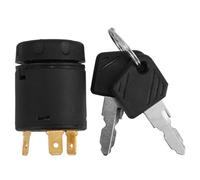 TOGEVAL Interrupteur Allumage Étanche avec Clés Commutateur de Démarrage pour Chariot Élévateur Remplacement et Facile à Installer pour Véhicules Électriques et Scooters