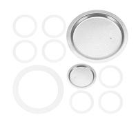 TOGEVAL Joint D’Étanchéité en Silicone Alimentaire pour Cafetière Expresso 450Ml Kit 10 Pièces Anti-Fuite Compatible Multiples Modèles Accessoire de Remplacement pour Usage Quotidien